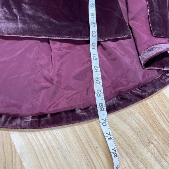 Cinq à Sept NWT Genevive Velvet Ruched Cutout Gown Calla Lilly Purple Size 2 - Picture 9 of 11